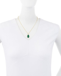 Ippolita Rock Candy Green Agate Teardrop Pendant Necklace
