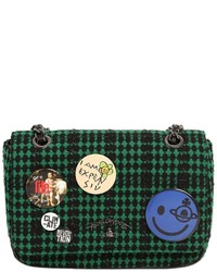 Vivienne Westwood Medium Avon Plaid Wool Bag With Pins