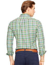 Polo Ralph Lauren Slim Fit Plaid Stretch Oxford Shirt