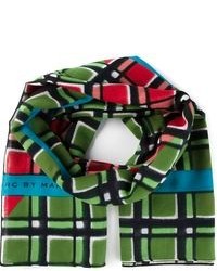 Marc by Marc Jacobs Toto Plaid Border Scarf