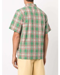 Pleasures Plaid Check Print Short Sleeve Shirt