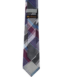Ben Sherman Plaid Printed Tie