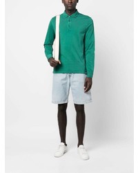 Drumohr Longsleeved Cotton Polo Shirt