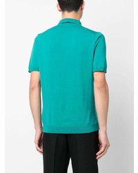 Roberto Collina Fine Knit Short Sleeved Polo Shirt