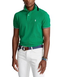 Polo Ralph Lauren Solid Cotton Blend Polo Shirt