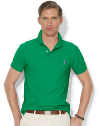 Polo Ralph Lauren Solid Slim Fit Mesh Polo