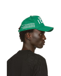 DSQUARED2 Green Gabardine Cap