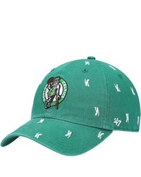 '47 Kelly Green Boston Celtics Confetti Cleanup Adjustable Hat At Nordstrom