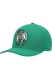 Mitchell & Ness Kelly Green Boston Celtics Ground Stretch Snapback Hat