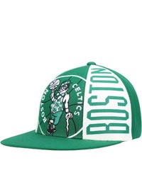 Mitchell & Ness Kelly Green Boston Celtics Hardwood Classics Big Face Callout Snapback Hat At Nordstrom