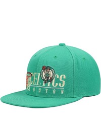 Mitchell & Ness Kelly Green Boston Celtics Hardwood Classics Vintage 2 Adjustable Snapback Hat