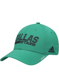 adidas Kelly Green Dallas Stars 2021 Locker Room Roready Flex Hat