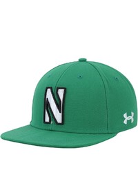 Under Armour Kelly Green Northwestern Wildcats On Field Baseball Fitted Hat
