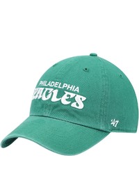 '47 Kelly Green Philadelphia Eagles Clean Up Script Adjustable Hat At Nordstrom