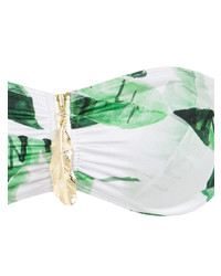 BRIGITTE Foliage Print Bandeau Bikini Set
