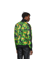 Sss World Corp Black Fire Dollar All Over Track Jacket