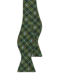Brooks Brothers Holiday Plaid Print Bow Tie