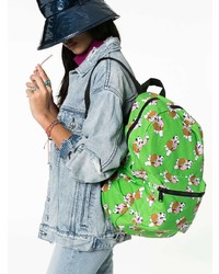 Herschel Supply Co. Lime Green Snoopy Print Dual Compartt Backpack