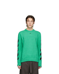 Off-White Green Diag Sweater