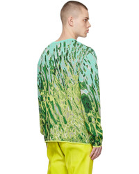 Taakk Green Jacquard Sweater