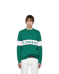 Givenchy Green Reverse Logo Sweater