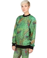 Jeremy Scott Monster Print Techno Fleece Sweatshirt