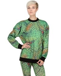 Jeremy Scott Monster Print Techno Fleece Sweatshirt
