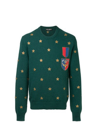Dolce & Gabbana Patch Embroidered Sweater