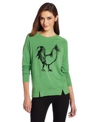 Kensie Rooster Print Sweatshirt