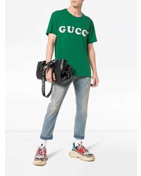 Gucci Baby Print Logo Short Sleeve T Shirt