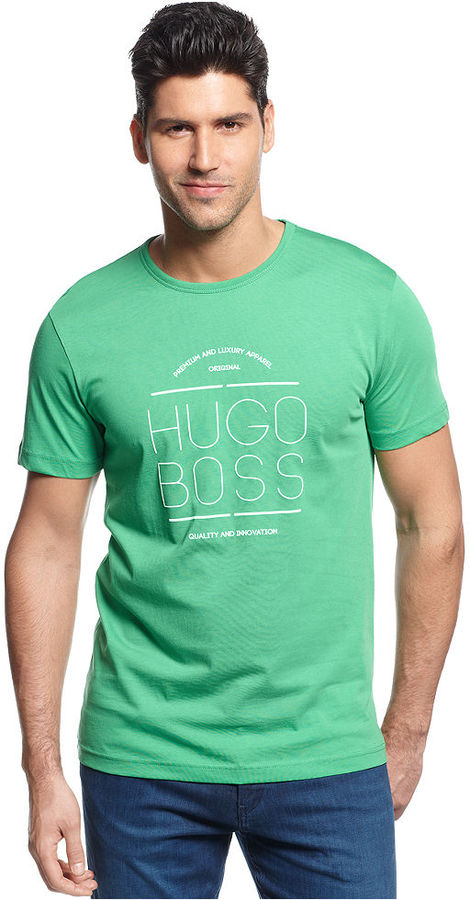 hugo boss green t shirts