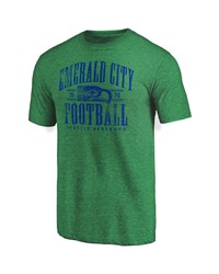 FANATICS Branded Heathered Green Seattle Seahawks Hometown Tri Blend T Shirt