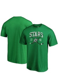 FANATICS Branded Kelly Green Dallas Stars Big Tall Line Shift T Shirt