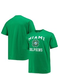 FANATICS Branded Kelly Green Miami Dolphins Big Tall St Patricks Day Celtic T Shirt