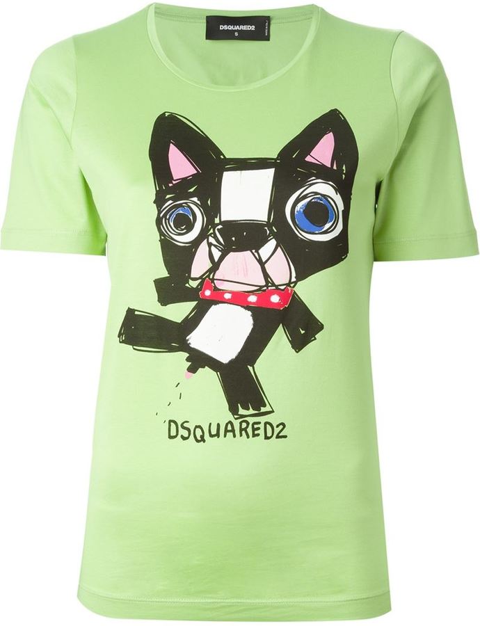 DSquared 2 Dog Print T Shirt, $124 