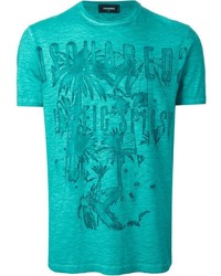 DSQUARED2 Palm Tree Print T Shirt
