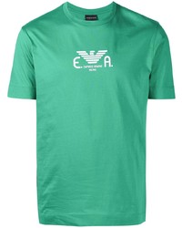 Emporio Armani Eagle Ea Logo Print T Shirt
