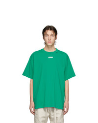 Off-White Green Caravaggio Square Over T Shirt