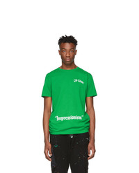 Off-White Green College T Shirt