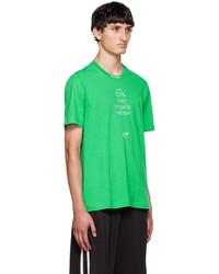 Doublet Green Composition Message T Shirt