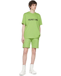 Helmut Lang Green Cotton T Shirt