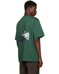 Juun.J Green Graphic Overfit T Shirt