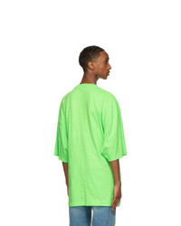 Balenciaga Green Languages T Shirt