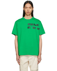 Helmut Lang Green Macro Mix T Shirt