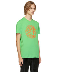 Versace Green Medusa Logo T Shirt