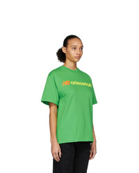 ARIES Green New Balance Edition Logo T Shirt