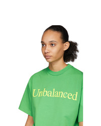 ARIES Green New Balance Edition Unbalanced T Shirt