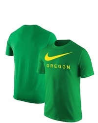 Nike Green Oregon Ducks Big Swoosh T Shirt