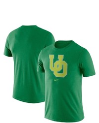 Nike Green Oregon Ducks Old School Logo Tri Blend T Shirt At Nordstrom