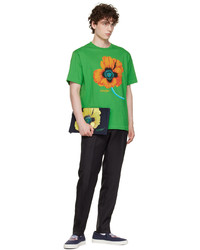 Kenzo Green Paris Poppy T Shirt
